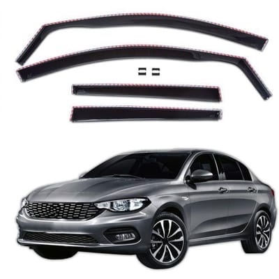 Déflecteurs d'air - SCOUTT - GP - Fumé - Installation facile - Pour Fiat Tipo Cross 2021+