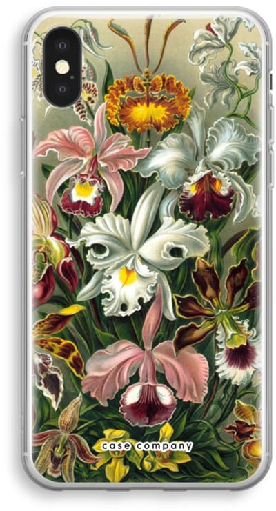 Case Company® - Hoesje geschikt voor iPhone XS hoesje - Haeckel Orchidae - Soft Cover Telefoonhoesje - Bescherming aan alle Kanten en Schermrand