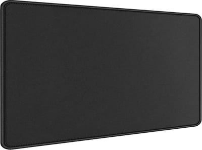 StayPowered Gaming Muismat- Optimale Tracking - Waterdicht & Schoon te Maken - Ruime 70x30 cm - Duurzame Gestikte Randen - Antislip Onderzijde - Premium Textuur - Zwart - Levering Sneller dan Aangegeven!
