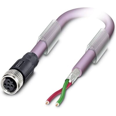 Phoenix Contact 1507308 Sensor/actuator dataconnector, geassembleerd M12 Aantal polen (sensoren): 2 Bus, recht 5.00 m 1 stuk(s)