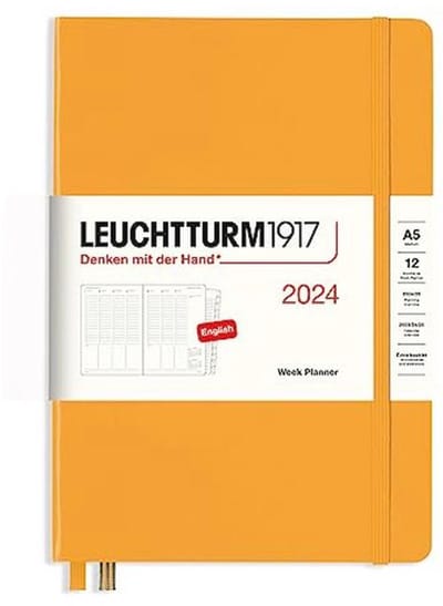 Weekplanner A5 - 12 maanden, 2024 - Rising Sun, Engels