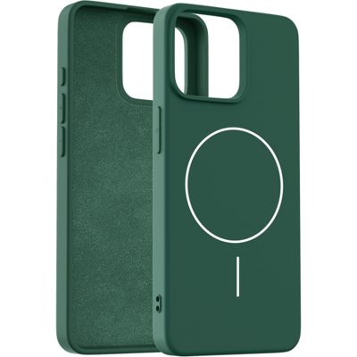 Coverzs Luxe Magnetische Siliconen Hoesje Geschikt voor iPhone 14 Pro – Groen, Slank, Schokbestendig en Premium Design