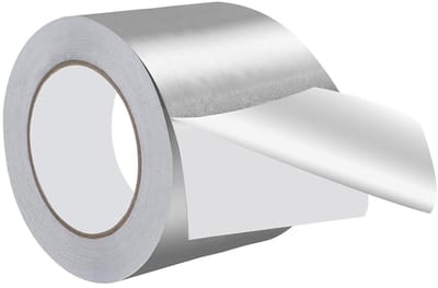 Aluminium plakband 100 mm x 50 m, zelfklevend, hittebestendig, ideaal voor afdichten en reparaties in huis, auto en elektronica