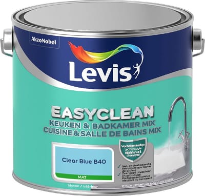 Levis - Easyclean Keuken & Badkamer Mix - Clear Blue B40 - Mengverf - 2,5 L