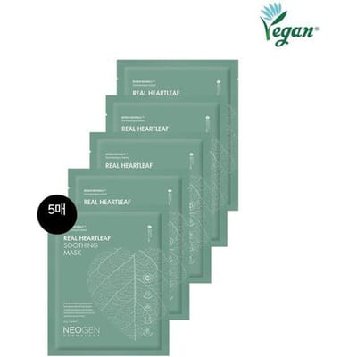 NEOGEN Dermalogy Real Heartleaf Soothing Mask Set 37g x 5 stuks