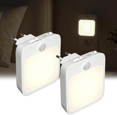 Dimbare LED Nachtlamp met Bewegingssensor - Oogvriendelijk 3000K Warm Wit voor Kinderkamer, Gang en Trap