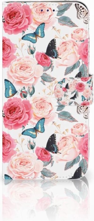 Samsung Galaxy A50 Hoesje Butterfly Roses