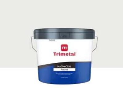 Trimetal Magnacryl Plafond - Watergedragen matte plafondverf met hoge dekkracht - Kleur RAL 9010 Pure White ( gebrokenwit) - 10 L