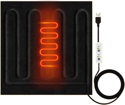 Verwarmingskussen USB - Grafeenmat Warm - Ontspanning Lichaam - Draagbaar Veilige Warmte - 30x30x6 cm
