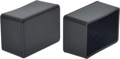 Stoelpoot Vloerbeschermers - Meubelviltkussens Stoeldoppen - Vloeren Beschermen - Niet-Markerend PVC - 40 x 60 mm - Helderzwart
