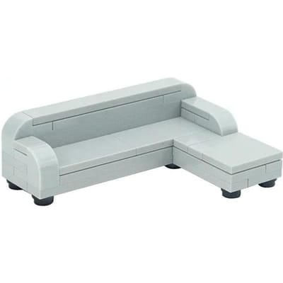 City Furniture Bouwsteen Figuren Onderdelen Voedsel Huis Boek Stoel Bank Keuken TV Accessoires Set Doe-het-zelf Kind Speelgoed Bed Computer Baksteen