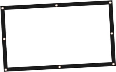 Draagbaar Projectiescherm - Opvouwbaar Scherm - Thuisbioscoop Creëren - Kreukvrij Polyester - 120 Inch - Wit