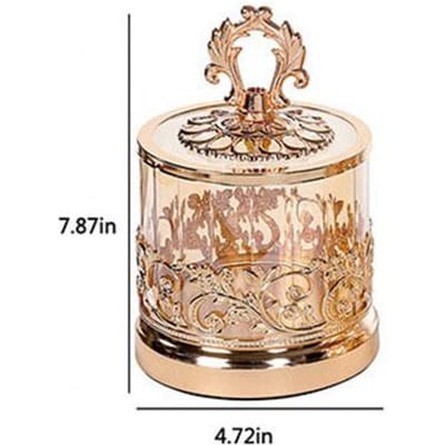 Luxe Glazen Snoep Pot Huishouden Gedroogd Fruit Snack Pot Elektrogeplateerd Vlinder Deksel Glazen Pot Set Huisdecoratie Accessoires beige