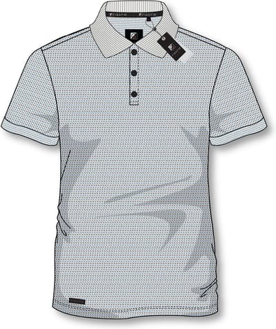 Gibson heren poloshirt beige streep KM - maat M