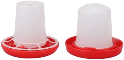 Dailygoods- Kippenvoerbak Automatisch Waterafvoer - Afneembaar Ontwerp - Holle/Bodem Rooster - Hoogwaardig Materiaal - Duurzaam en Handig - Voederautomaat