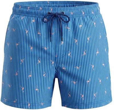 Swimshort Key Largo - Blue/LightBlue - Maat XXL - Zwemshort Heren Blauw - Swimwearclub