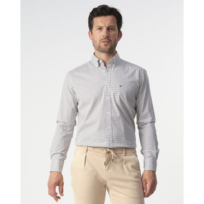 Campbell casual overhemd met lange mouwen