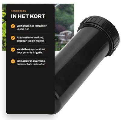 Dailygoods- Sproeisysteem Automatische Roterende Sproeier - Tuinirrigatiegereedschap - Telescopische Sproeier - Sproeidruk 0,12-1,04 m³/uur - Straalstraal 4-12 m - Gewicht ± 310 g - Irrigatiesproeier