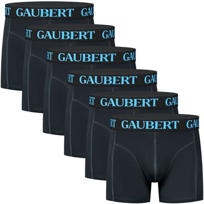 Katoenen boxershorts | Hypoallergeen | Merk: Gaubert | Kleur: Donkerblauw | Heren | 6 stuks