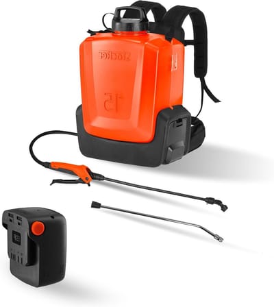 Elektrische Rugzak Pomp - Verstuiver Tuin - Planten Behandelen - Ergonomisch Ontwerp - 15 liter - Oranje