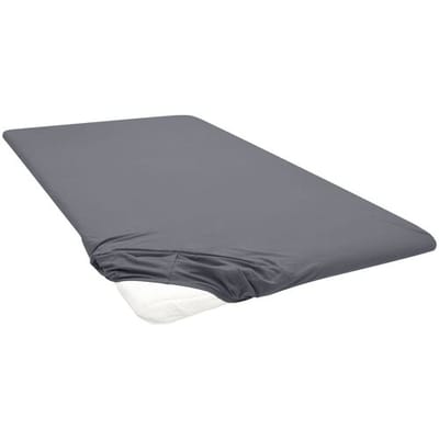 Biberna Jersey hoeslaken (Antraciet, 90-100 x 200 cm)