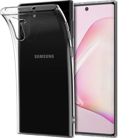 Hoesje geschikt voor Samsung Galaxy Note 10 Transparant silicone hoesje – Schokabsorberend - Transparant