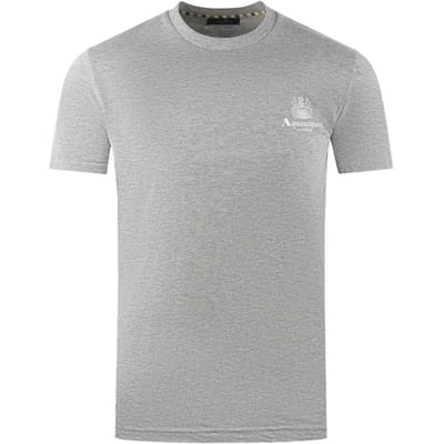 Aquascutum Heren London Aldis Logo T-Shirt (Grijs)