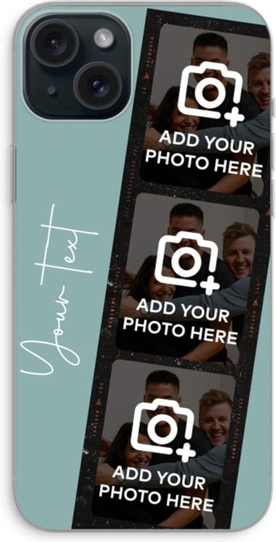 Gepersonaliseerd - Case Company® - Hoesje geschikt voor iPhone 15 Plus hoesje - Filmrol N°1 - Soft Cover Telefoonhoesje - Bescherming aan alle Kanten en Schermrand