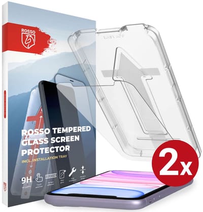 2-Pack Rosso Screenprotector Geschikt voor Apple iPhone 11 Pro | 9H Tempered Glass | Beschermglas | Glasplaatje | Case Friendly | Met Installatietray | Eenvoudige montage