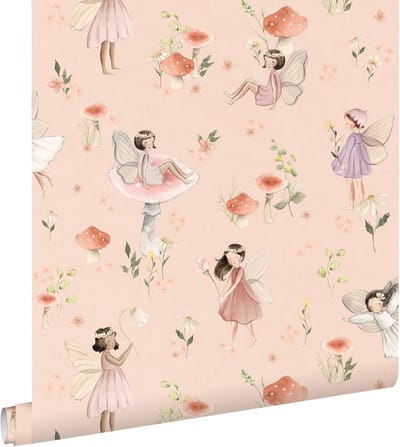 ESTAhome behang elfjes roze - 50 x 900 cm - 131341