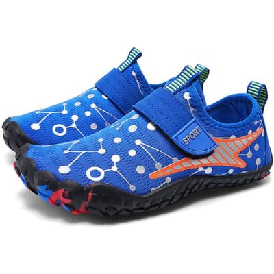 Kinderen Strand Aqua Schoenen Jongen Meisje Barefoot Waterschoenen Sneldrogende Drainage Duiken Zwemsandalen Kinderen Vissen Surf Waden Sneakers 31 blue