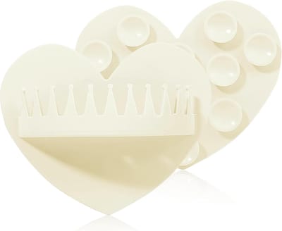 Wandgemonteerde douchehaaropvanger - Zuignap siliconen haarclip - 12x9,9x3,6cm - Herbruikbare badafvoerbeschermer - voor badkamer, thuis en vrienden - Wit（1pcs）