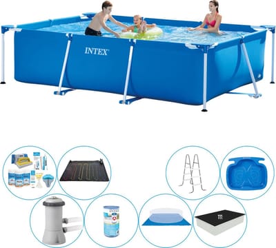 Frame Pool Rechthoekig 300x200x75 cm - Deluxe Zwembad Pakket
