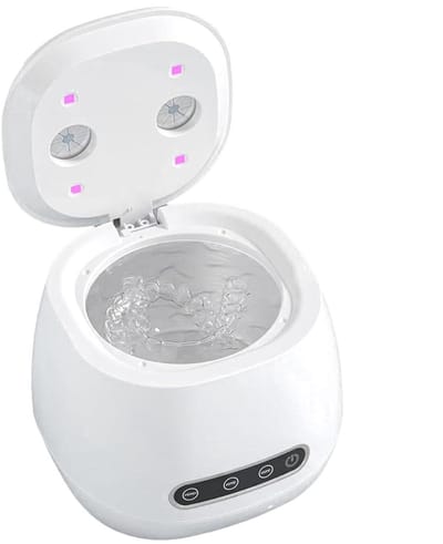 Retainer Reiniger - Ultrasone Machine - Hygiënisch Reinigen - UV Technologie - 200 ml Tank - Wit