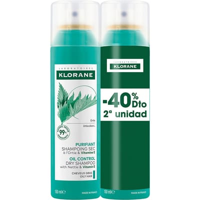 A La Ortiga Sebum-regulerende Droogshampoo Voor Vettig Haar Pack 2 X 150 ml