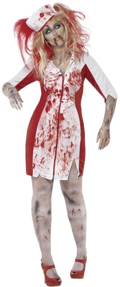"Bebloede verpleegester outfit voor dames Halloween  - Verkleedkleding - XL"