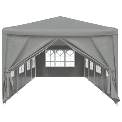 vidaXL - Partytent - 1200 - x - 300 - x - 255 - cm - Lichtgrijs - PE - en - staal