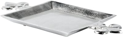 Michael Noll - Dienblad - Lelie - Zilver - Aluminium - 44x23x3 cm