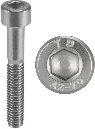 Roestvrijstalen cilinderkop schroeven M10 x 80 mm - Set van 20 stuks
