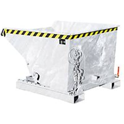 Bauer EXPO® E-600, spanenopvangbak type E, met zeefplaat, olie- en waterdicht, geschikt voor vorkheftrucks, B 1070 x H 1260 x H 835 mm, thermisch verzinkt