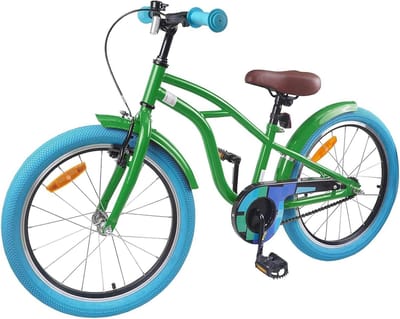 Kinderfiets - Jeugdfiets - Vrije tijd - Stabiel stalen frame - 22 inch - Groen