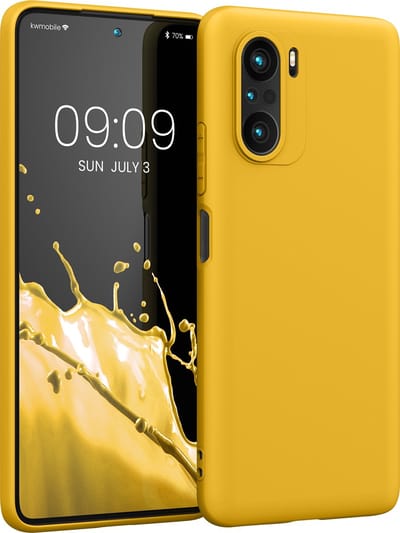 kwmobile telefoonhoesje geschikt voor Xiaomi Mi 11i / Poco F3 - Hoesje voor smartphone - Back cover in honinggeel
