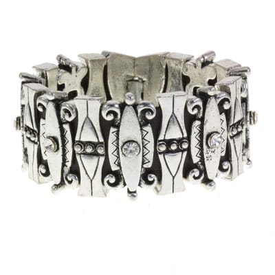 Behave - Armband - Vintage Antiek Zilverkleur - Bohemian stijl