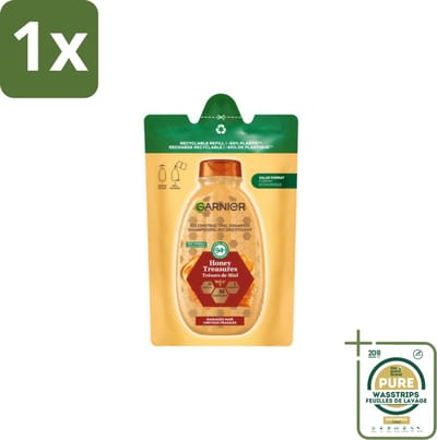 1 x Garnier - Loving Blends - Shampoo Refill - Honing Goud - Beschadigd & Breekbaar Haar - 250 ml- Honing Shampoo - Haar Herstel - Beschadigd Haar - Breekbaar Haar - Honinghoning