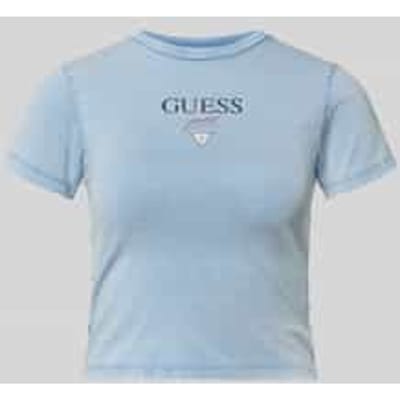 Guess Jeans Baby Baker T-shirt Met Korte Mouwen Blauw S Vrouw