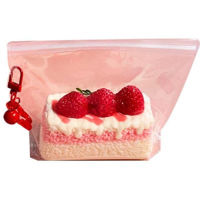 Aardbeien Mousse Taart Taba Squishy Siliconen Stressverlichtend Speelgoed Hand Ontspanning Fidget Knijpen Mochi Crème Taart rood