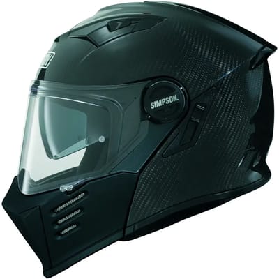 Simpson Darksome Carbon ECE22.06 Systeemhelm - Helm