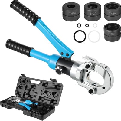 NordHaus Hydraulische Krimptang - PEX Perstang - Buiskrimptang - 360° Draaibare Kop - Voor Buizen 16-32 mm