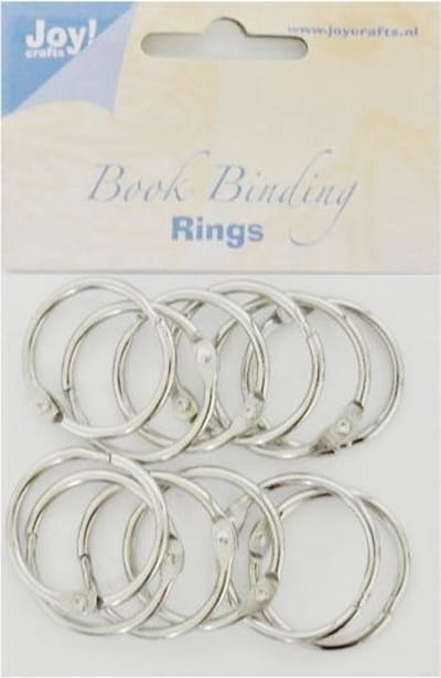Joy! Crafts Boekbinders-ringen zilver 30mm 12st 430603/3922