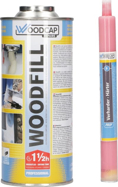 Woodcap woodfill renovatiepasta compleet - wit - 060305
